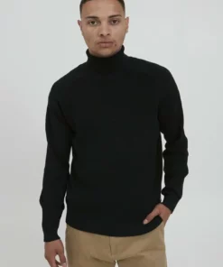 Solid SDTASH TURTLE NECK 21105737 - Pullover - Black