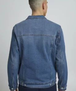 Solid Veste En Jean - Middle Blue Denim -Promos Solid Magasin ab2a4a28fcdb43679da7f30e03351eaf