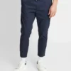 Solid TRUC CROPPED - Pantalon Classique - Dark Blue