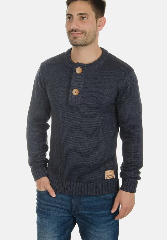 Solid SDPALANI - Pullover - Dark Blue 1 Solid SDPALANI - Pullover - Dark Blue