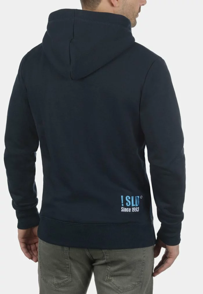 Solid SDBENN - Sweat à Capuche Zippé - Blue 2 Solid SDBENN - Sweat à Capuche Zippé - Blue – Image 2