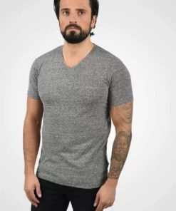 Solid SDALARUS - T-shirt Imprimé - Dark Grey Melange