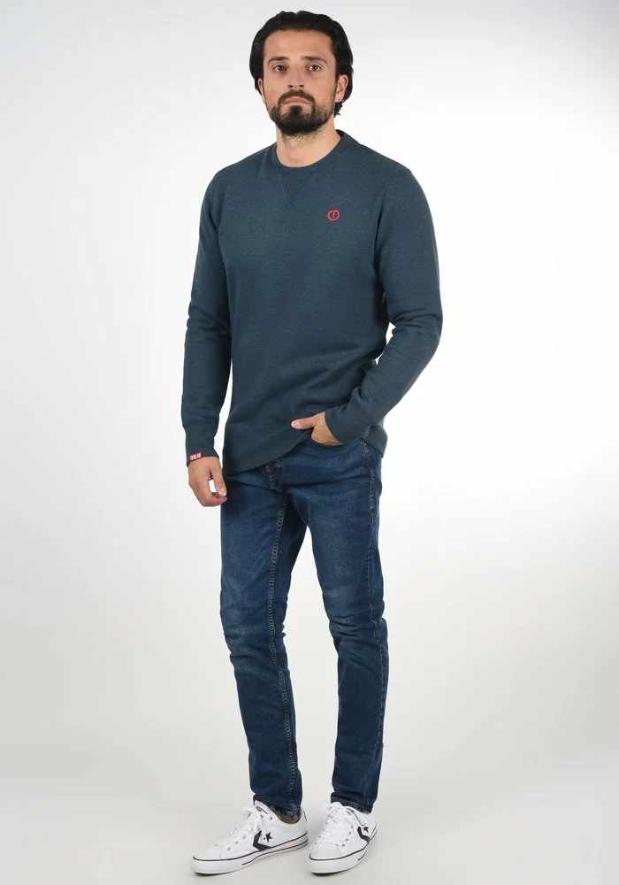 Solid SDBENN - Sweatshirt - Blue Melange 2 Solid SDBENN - Sweatshirt - Blue Melange â Image 2