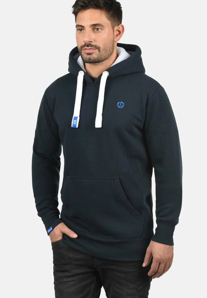 Solid SDBENNHOOD - Sweat à Capuche - Blue 1 Solid SDBENNHOOD - Sweat à Capuche - Blue