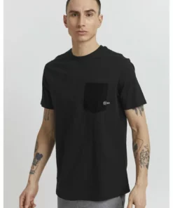Solid SDBASTO - T-shirt Imprimé - True Black