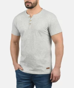 Solid SDVOLKER - T-shirt Basique - Light Grey Melange