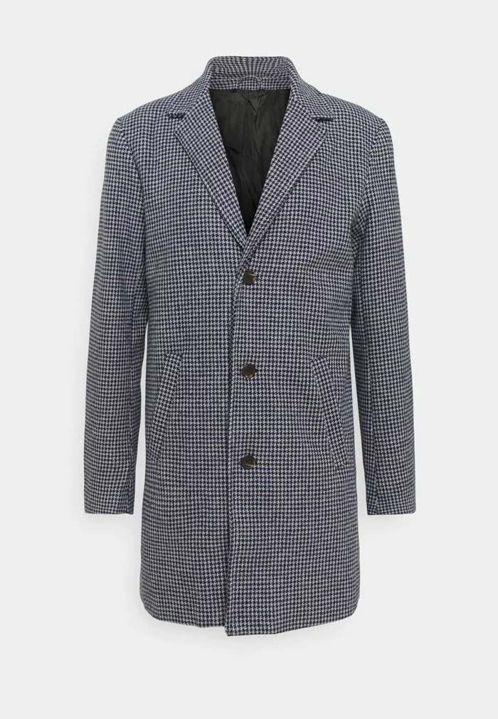 Solid SDTAVE DOGTOOTH CHECK COAT 21105921 - Manteau Court - Insignia Blue Melange 4 Solid SDTAVE DOGTOOTH CHECK COAT 21105921 - Manteau Court - Insignia Blue Melange – Image 4