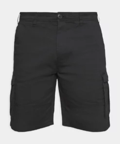 Solid JACK JIM LIGHT CARGO - Short - Black -Promos Solid Magasin b6af2966e7784f95b857211fc9663295
