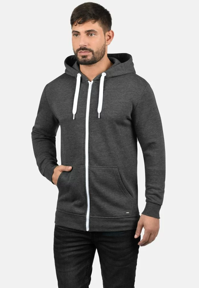 Solid SDOLLI - Sweat à Capuche Zippé - Dark Grey 1 Solid SDOLLI - Sweat à Capuche Zippé - Dark Grey