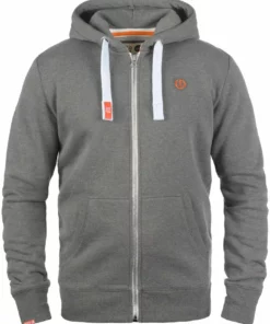 Solid SDBENNZIP - Sweat à Capuche Zippé - Grey Melange -Promos Solid Magasin b73d5d66386348ba89cf24d5d631c4a3