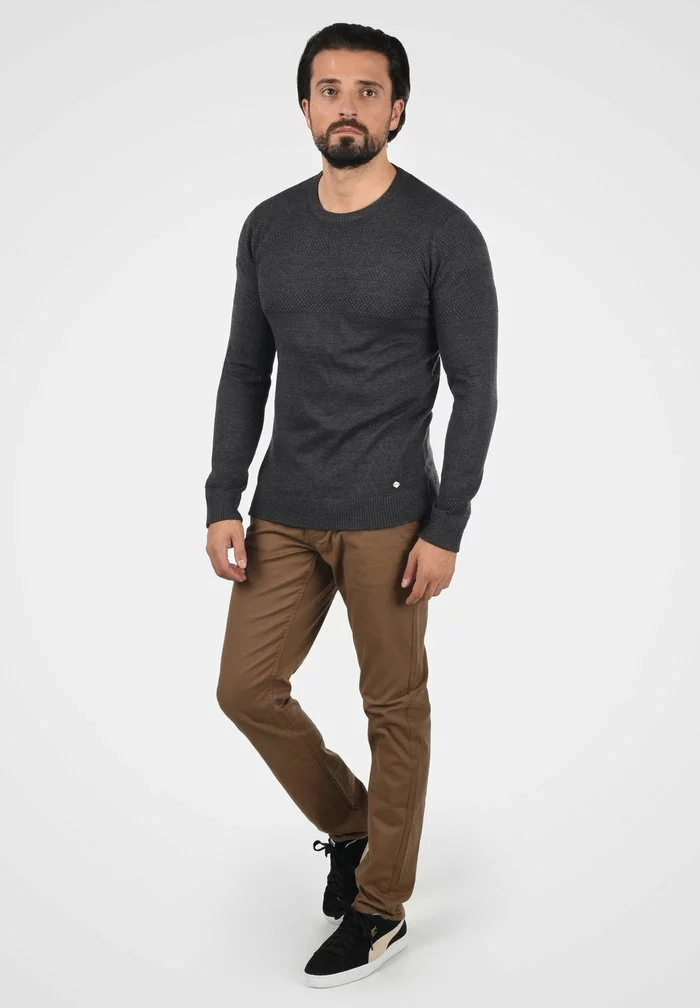 Solid SDBARIMA - Pullover - Medium Grey Melange 2 Solid SDBARIMA - Pullover - Medium Grey Melange – Image 2