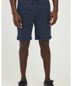 Solid SDTRUC SHORTS LINEN - Short - Insignia Blue