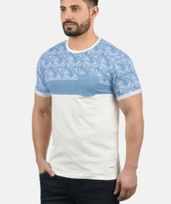 Solid SDFLORIAN - T-shirt Imprimé - Sky Blue