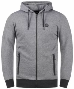 Solid SDRAFKO - Sweat à Capuche Zippé - Dark Grey Melange -Promos Solid Magasin bb57f276d25f43ffb07208406cf90566