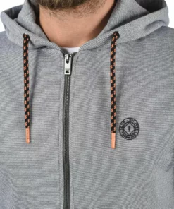 Solid SDRAFKO - Sweat à Capuche Zippé - Grey Melange -Promos Solid Magasin bca7a66f8dd34c9f908357f7e628c344