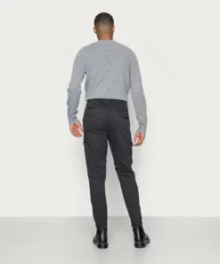 Solid ANDERS ELASTICATED - Pantalon Cargo - Black -Promos Solid Magasin bd4da6eae1de48d69f4b74c631cba1ab