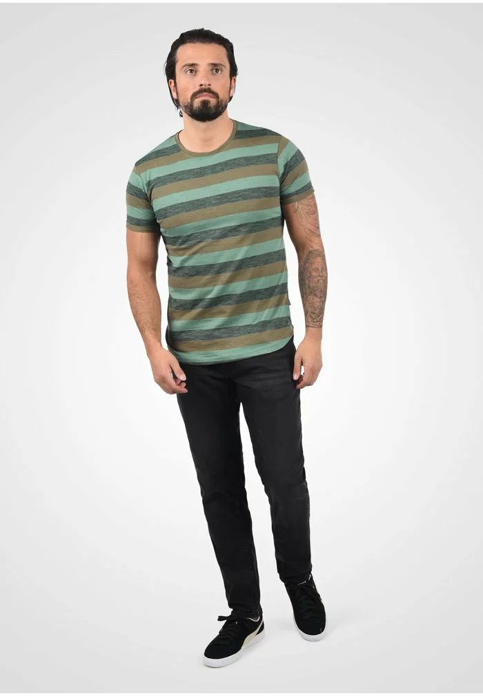 Solid SDTEE - T-shirt Imprimé - Bottle Green 2 Solid SDTEE - T-shirt Imprimé - Bottle Green – Image 2