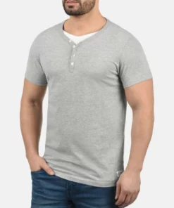 Solid DORIAN - T-shirt Basique - Med Grey M