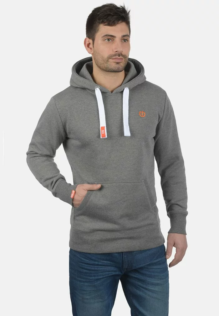 Solid SDBENNHOOD - Sweat à Capuche - Grey Melange 1 Solid SDBENNHOOD - Sweat à Capuche - Grey Melange