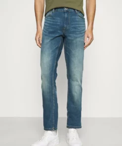 Solid JOY GREENCAST - Jean Slim - Middle Vintage Blue Denim