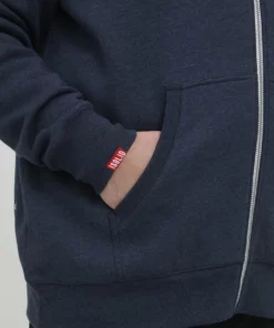 Solid SDBENNZIP BT - Sweat à Capuche Zippé - Insignia Blue Melange -Promos Solid Magasin bffc93b77a9d40de9fa9900aa001f142