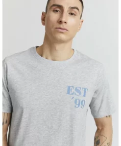 Solid ARCHIE - T-shirt Imprimé - Light Grey Melange -Promos Solid Magasin c1897d3251fd4b94adfd5b03f38e8fb4