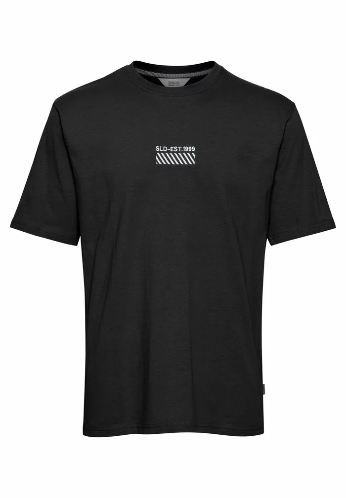 Solid T-shirt Imprimé - True Black 6 Solid T-shirt Imprimé - True Black – Image 6