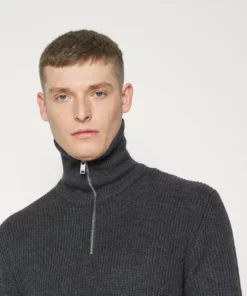 Solid SDPAPARAZZI 21105111 - Pullover - Dark Grey Melange -Promos Solid Magasin c547bec0f74c4986bc59ebf24f1074bc