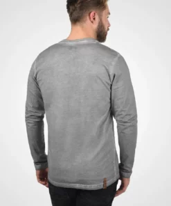 Solid SDTINOX - T-shirt à Manches Longues - Mid Grey -Promos Solid Magasin c6ca9cec260847e7b9f301334306ded2