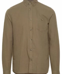 Solid SDAUSTEN - Chemise - Shitake -Promos Solid Magasin c7cedc3d597340958fb7b1ca586e332d