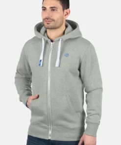 Solid SDBENNZIP - Sweat à Capuche Zippé - Light Grey Melange