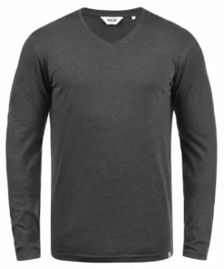 Solid SDBEDA - T-shirt à Manches Longues - Dark Grey -Promos Solid Magasin c8b612221e464ef0b82b6a375ff9d46c