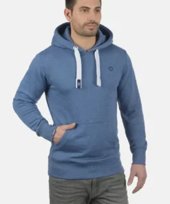 Solid SDBENNHOOD - Sweat à Capuche - Faded Blue
