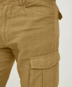 Solid SDPOVL CARGO LINEN - Short - Dull Gold -Promos Solid Magasin cb5e1f12b7b14d7e8a85eb8ee7766b24