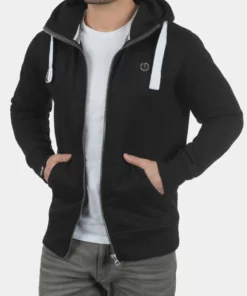 Solid SDBENN - Sweat à Capuche Zippé - Black -Promos Solid Magasin cd0ca3dce8654350a5c7811afbb0efaa