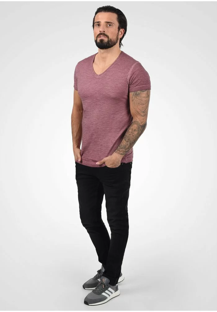 Solid CONLEY - T-shirt Imprimé - Wine Red 2 Solid CONLEY - T-shirt Imprimé - Wine Red – Image 2