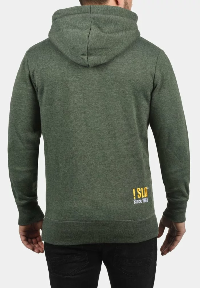 Solid SDBENNZIP - Sweat à Capuche Zippé - Olive 2 Solid SDBENNZIP - Sweat à Capuche Zippé - Olive – Image 2