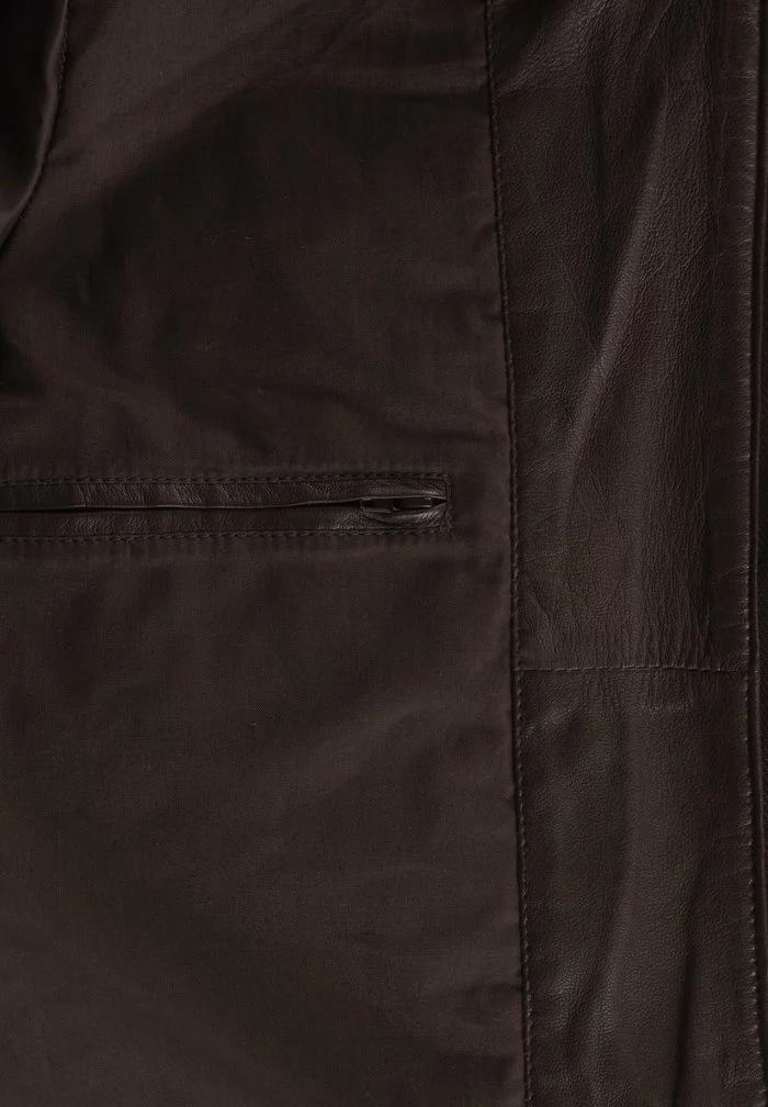 Solid SDFAMASH - Veste En Cuir - Brown 5 Solid SDFAMASH - Veste En Cuir - Brown – Image 5