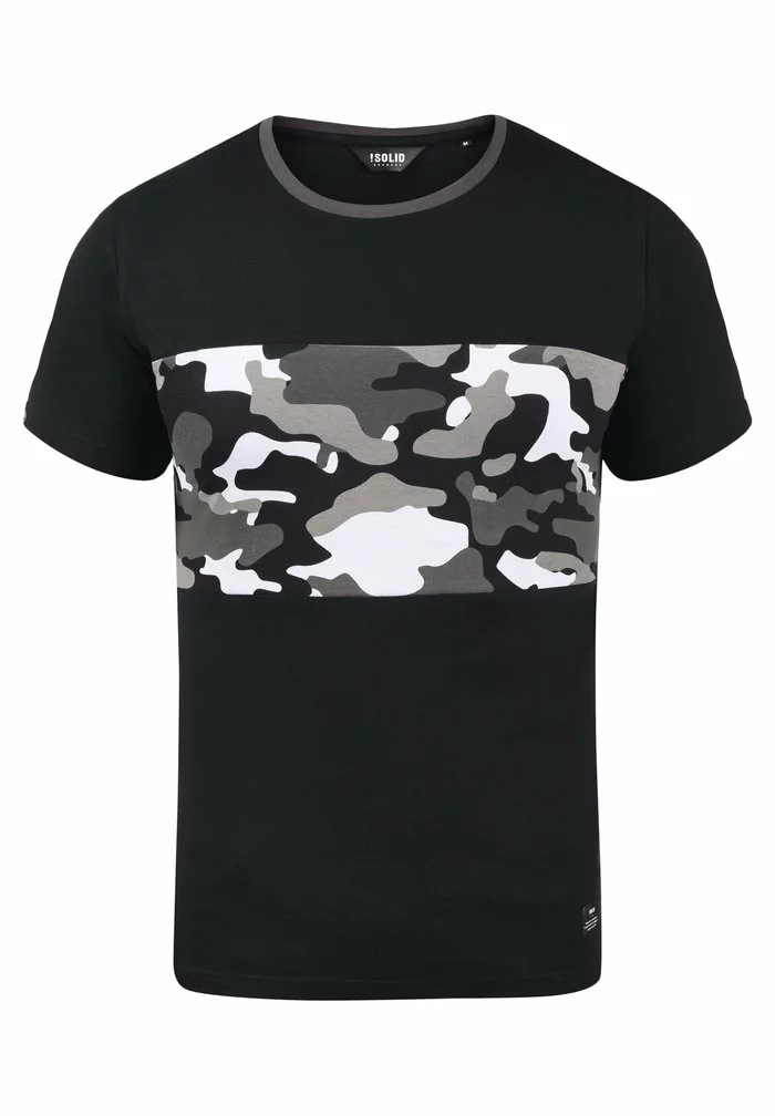 Solid SDCALLUX - T-shirt Imprimé - Black Grey 5 Solid SDCALLUX - T-shirt Imprimé - Black Grey – Image 5