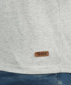 Solid SDVOLKER - T-shirt Basique - Light Grey Melange -Promos Solid Magasin d12bfaf601284e1189510f0c3b52e508