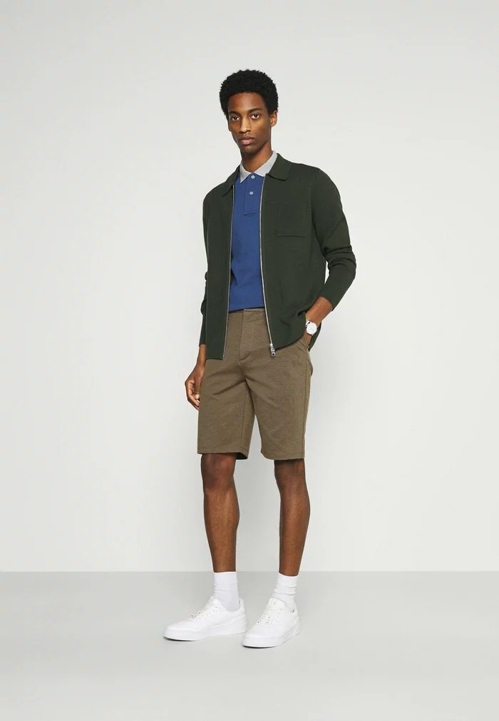 Solid BARRO BASIC - Short - Sand Melange 2 Solid BARRO BASIC - Short - Sand Melange – Image 2