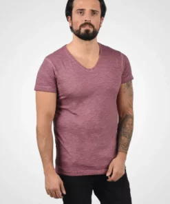 Solid CONLEY - T-shirt Imprimé - Wine Red