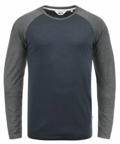 Solid SDBASTIEN - T-shirt à Manches Longues - Blue Gr M -Promos Solid Magasin d456189b045c4fa69a691b1e672d6333