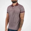Solid PANTELIS - Polo - Wine Red Melange