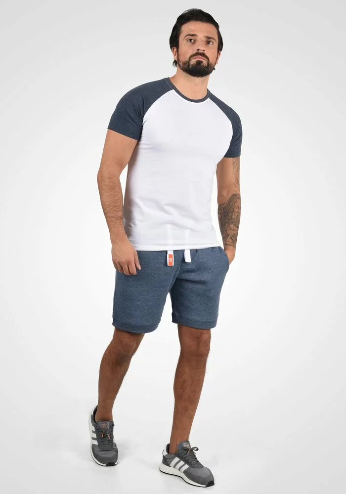 Solid SDBENNSHORTS - Short - Grey/blue 2 Solid SDBENNSHORTS - Short - Grey/blue – Image 2