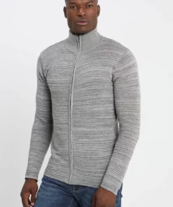 Solid SDSTRUAN CARDIGAN - Gilet - Grey Melange