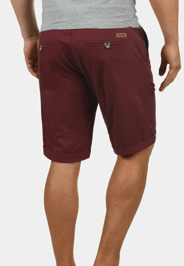 Solid SDMONTY - Short - Wine Red 2 Solid SDMONTY - Short - Wine Red – Image 2