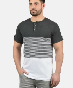 Solid SDMAREK - T-shirt Imprimé - Dark Grey Melange