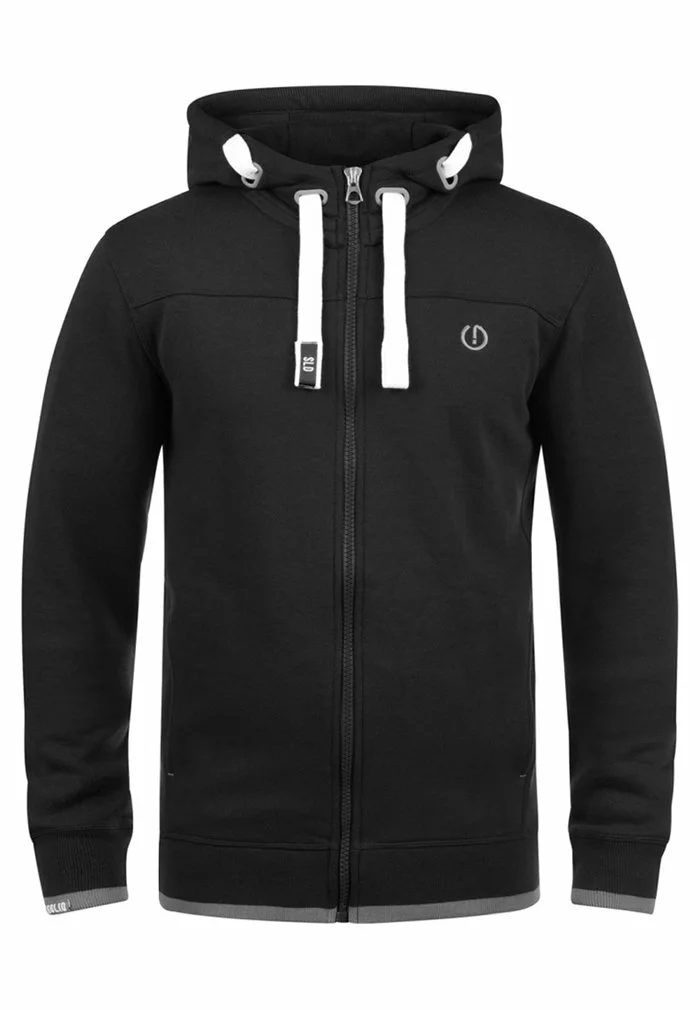 Solid SDBENJAMINZIP - Sweat à Capuche Zippé - Black 5 Solid SDBENJAMINZIP - Sweat à Capuche Zippé - Black – Image 5