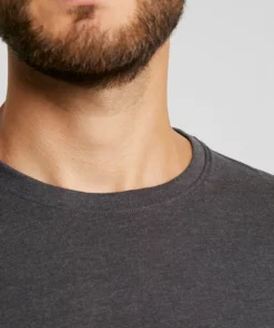 Solid SDROCK - T-shirt Basique - Dark Grey Melange -Promos Solid Magasin de2ed8db114d41589b61da3e7f20721e